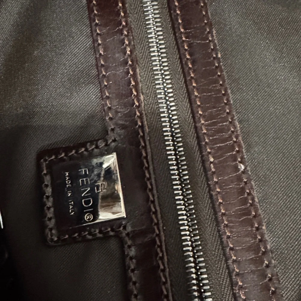 Fendi Zucca Boston Bag Authentic